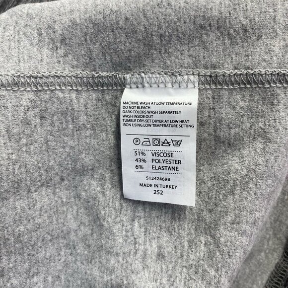 S.WEAR Open Front Long Sleeve Cardigan Sweater Women Sz 3 Gray Side Pockets Used - Picture 8 of 15